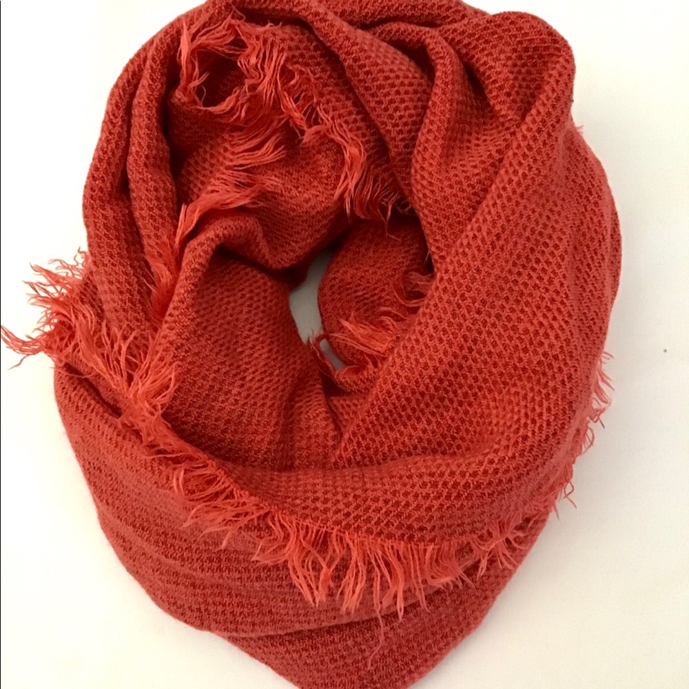 New Infinity Loop Copper Infinity Fringe Scarf